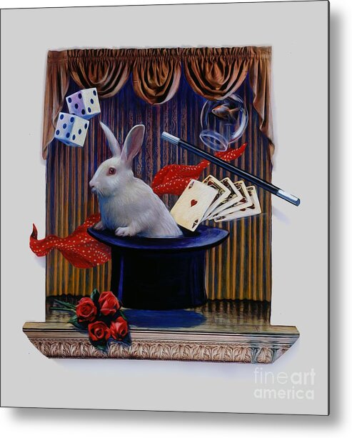 Magic Metal Print featuring the painting I believe in magic by Robert Corsetti