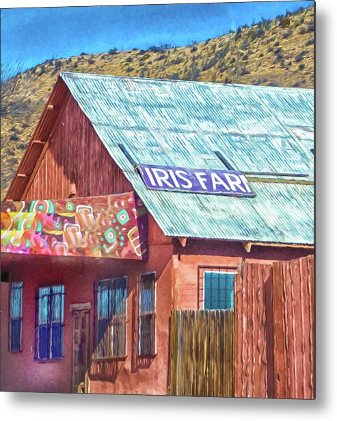 New Mexico Metal Print featuring the photograph Iris Farm by Jolynn Reed