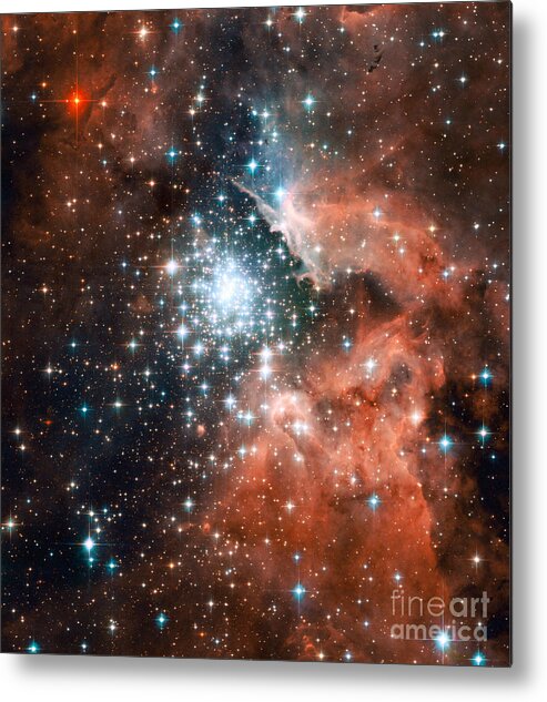 Ngc 3603 Metal Print featuring the photograph Ngc 3603, Giant Nebula by Nasa