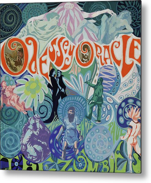The Zombies Metal Print featuring the digital art Odessey and Oracle - Album Cover Artwork by The Zombies Official