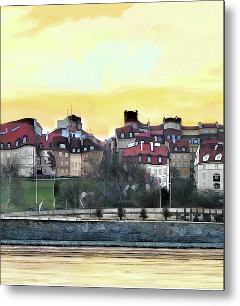  Metal Print featuring the photograph Old Town in Warsaw # 16 2/4 by Aleksander Rotner