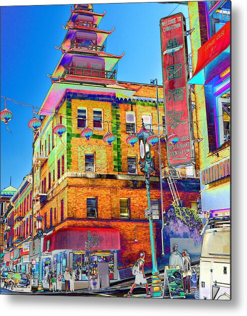 (window Shopping) (china Town Shopping) Stores Metal Print featuring the photograph Shopping China Town by Tom Kelly