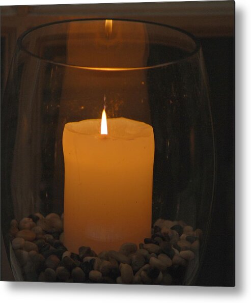 Candle Metal Print featuring the photograph Soft Glow by Richard Bryce and Family