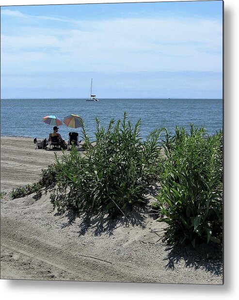 Water Metal Print featuring the photograph The Beach by John Scates