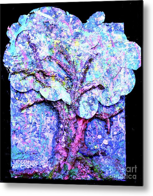 Tree Metal Print featuring the painting Tree Menagerie by Genevieve Esson