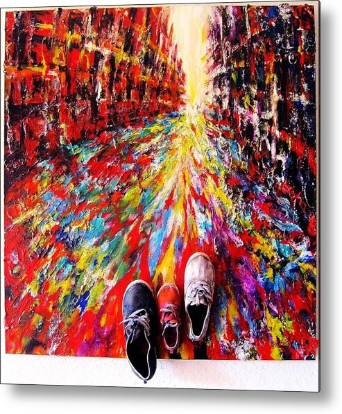 Energy Art Metal Print featuring the painting We Can Do It by Helen Kagan