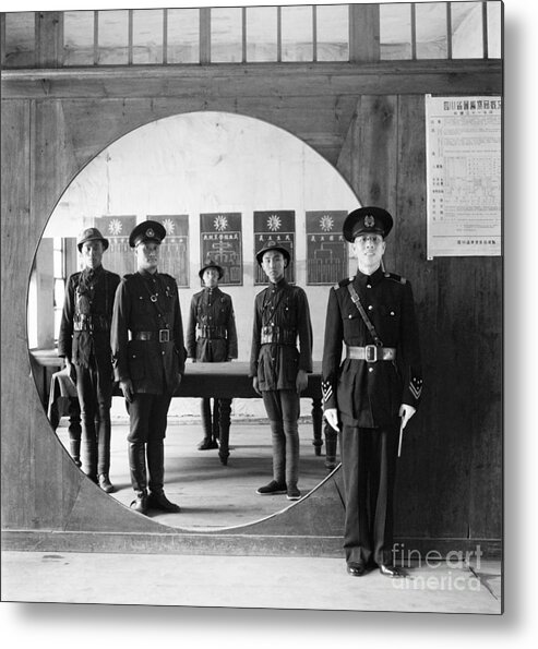 1944 Metal Print featuring the photograph Wwii, Chinese Police, 1944. by Granger