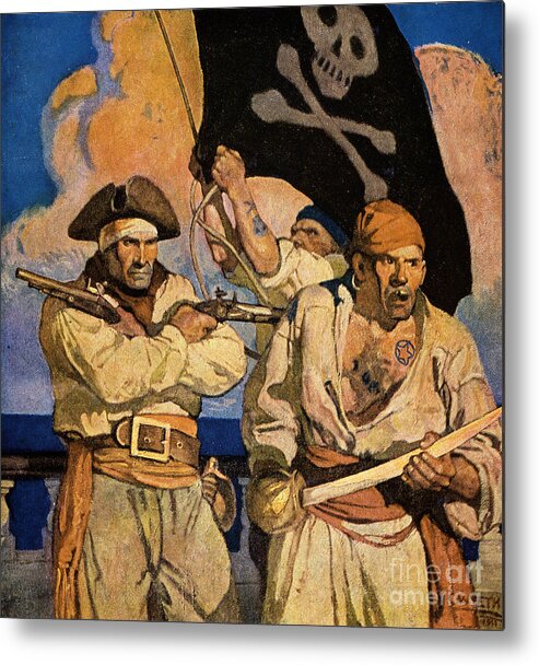 18th Century Metal Print featuring the photograph Treasure Island by N C Wyeth