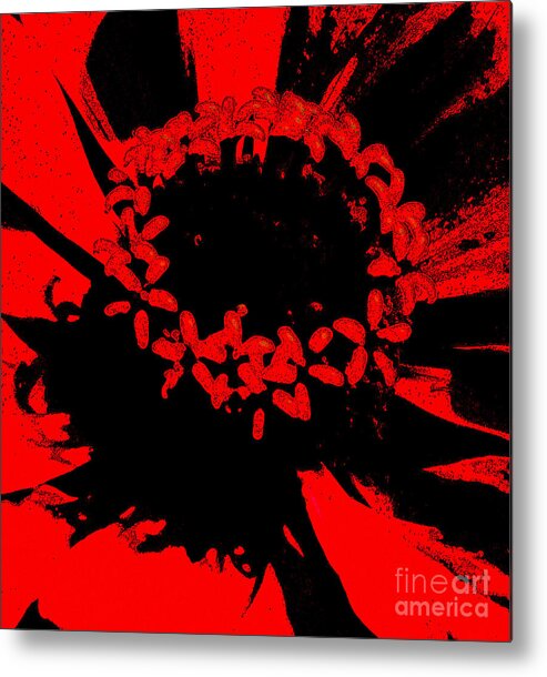 Zinnia Metal Print featuring the photograph Zinnia Crown by Jeanette French