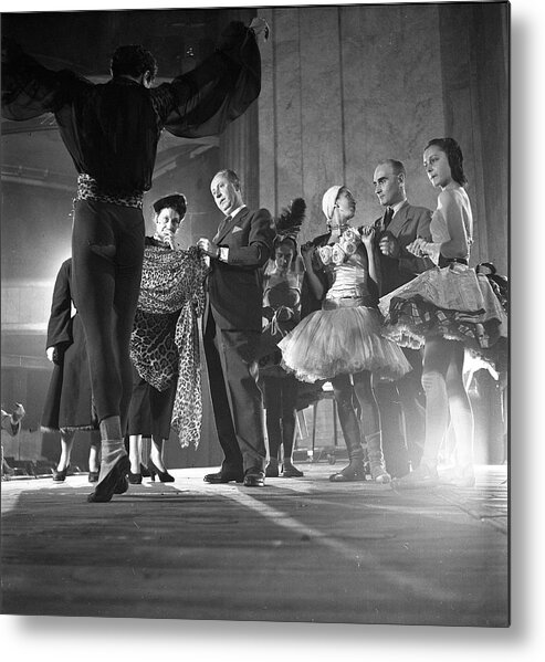 People Metal Print featuring the photograph Christian Dior Fits Costume #1 by Frank Scherschel