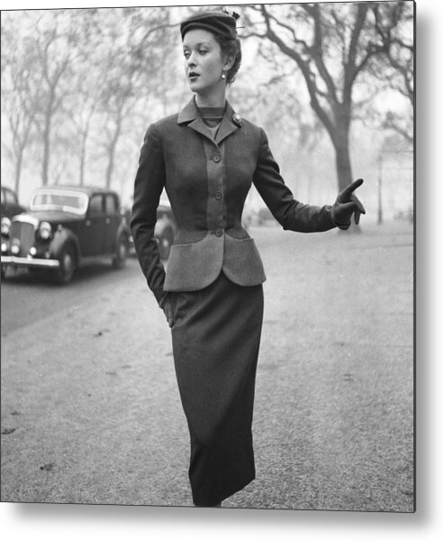 1950-1959 Metal Print featuring the photograph Autumn Outfit by Chaloner Woods