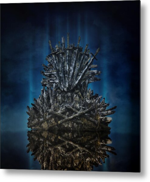 Iron Throne Metal Print featuring the photograph Iron throne by Julieta Belmont