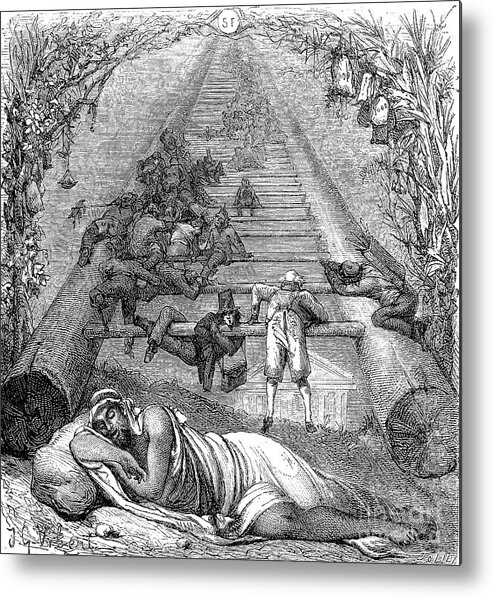 1800s Metal Print featuring the photograph Jacob's Ladder by Collection Abecasis/science Photo Library