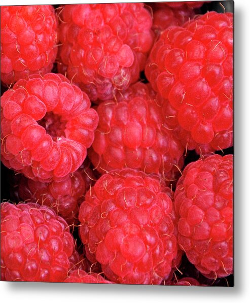 Netherlands Metal Print featuring the photograph Raspberries by Alicia Clerencia