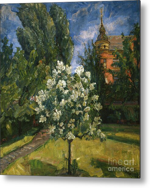 Tree Metal Print featuring the painting Summer Day By Thorolf Holmboe by Thorolf Holmboe