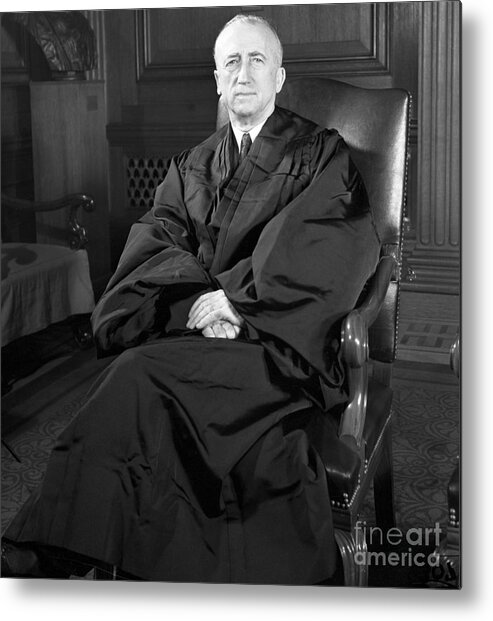 Mature Adult Metal Print featuring the photograph Supreme Court Justice James F. Byrnes by Bettmann