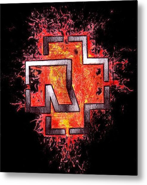 Rammstein Logo #5 Metal Print by Andras Stracey - Fine Art America