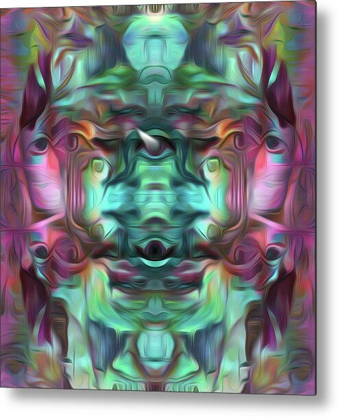 Visionary Metal Print featuring the digital art A Sacred Pause by Jeff Malderez