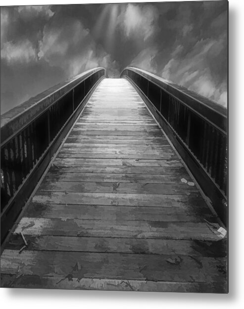Bridge Metal Print featuring the photograph ...And It Makes Me Wonder by Jim Signorelli