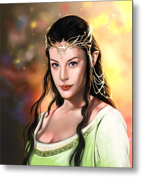 Lord Of The Rings Metal Print featuring the digital art Arwen Evenstar - Lord of the Rings by Darko B