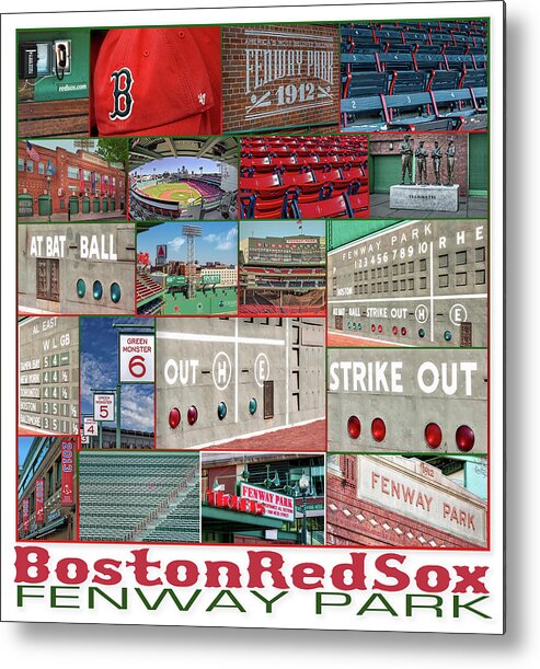 Boston Red Sox Metal Print featuring the photograph Boston Red Sox Fenway Park by Susan Candelario