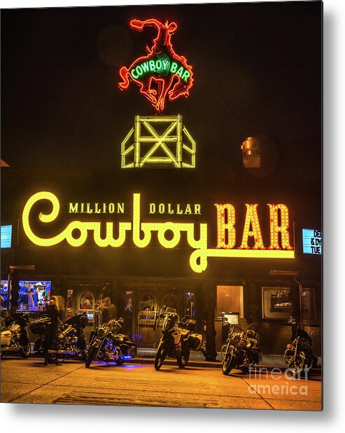 Tetons Metal Print featuring the photograph Million Dollar Cowboy Bar by Paul Quinn