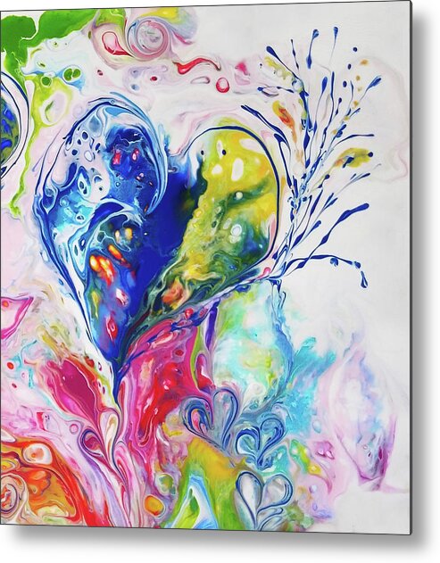 Rainbow Colors Metal Print featuring the painting Ever Love 2 by Deborah Erlandson