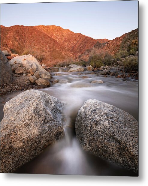San Diego Metal Print featuring the photograph First Light on Palm Canyon by William Dunigan