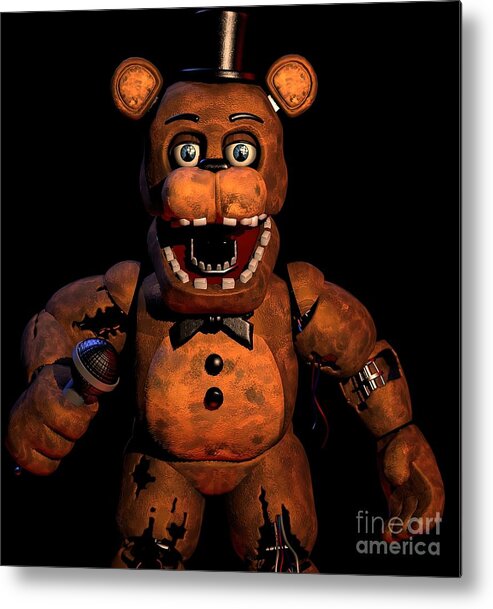 My artwork of Freddy Fazbear from hit game Five Nights at Freddy's