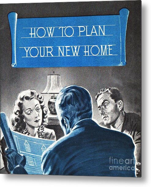 Home Metal Print featuring the mixed media How To Plan Your New Home by Sally Edelstein