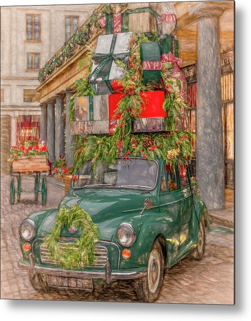 Covent Market Metal Print featuring the photograph Merry Christmas From London by Marcy Wielfaert