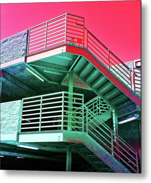Architecture Metal Print featuring the photograph Pretty Parking by Andrew Lawrence