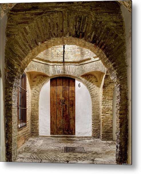 Seville Alley Metal Print featuring the photograph Seville alley 02 Closer by Weston Westmoreland