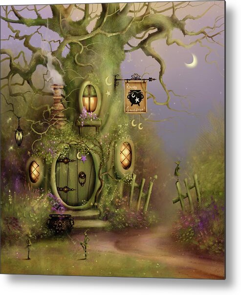 Fairies Metal Print featuring the painting The Rusty Cauldron by Joe Gilronan