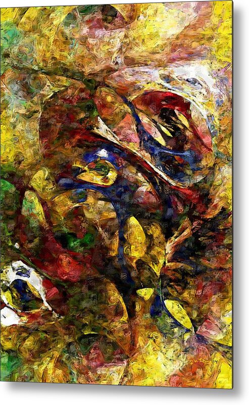 Fine Art Metal Print featuring the digital art Abstraction 042714 #1 by David Lane