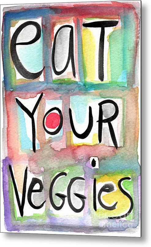 Veggies Metal Print featuring the painting Eat Your Veggies #2 by Linda Woods