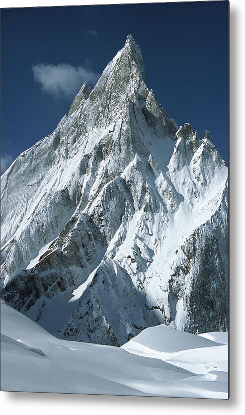 .00260182 Metal Print featuring the photograph Mitre Peak At 6252 Meters Elevation #2 by Colin Monteath