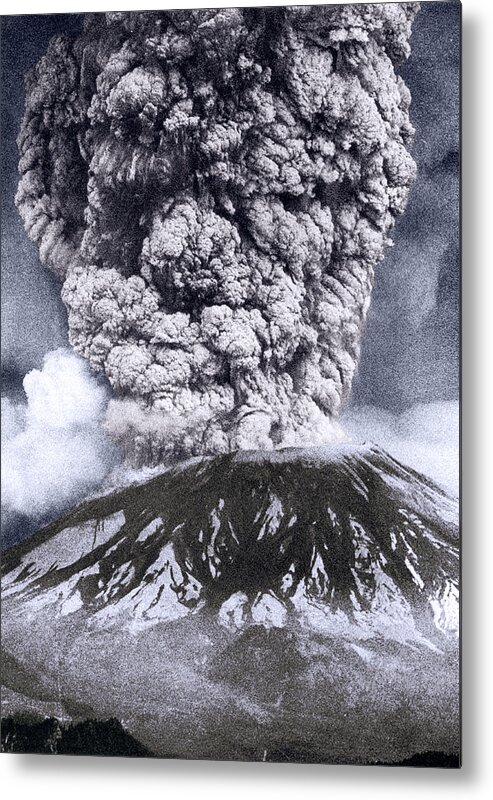 Science Metal Print featuring the photograph Mount St. Helens Eruption, 1980 #1 by Science Source