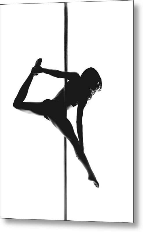 Pole Metal Print featuring the photograph Pole Silhouette #1 by Marino Flovent