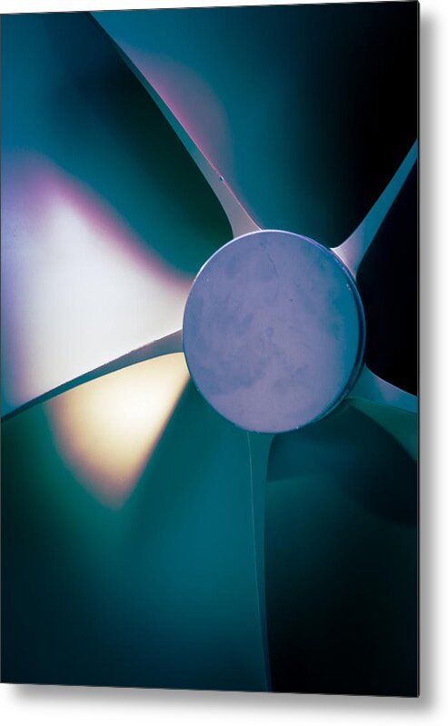 Colors Metal Print featuring the photograph Propeller #1 by Modern Abstract