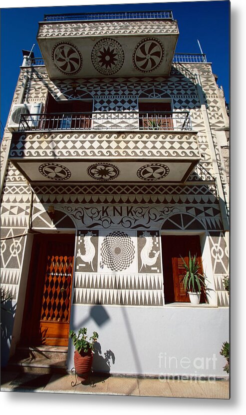 Chios Metal Print featuring the photograph Xysta House #1 by Aiolos Greek Collections