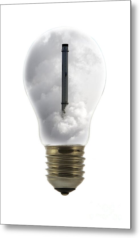 Incandescent Lamp Metal Print featuring the photograph 100111p146 by Arterra Picture Library