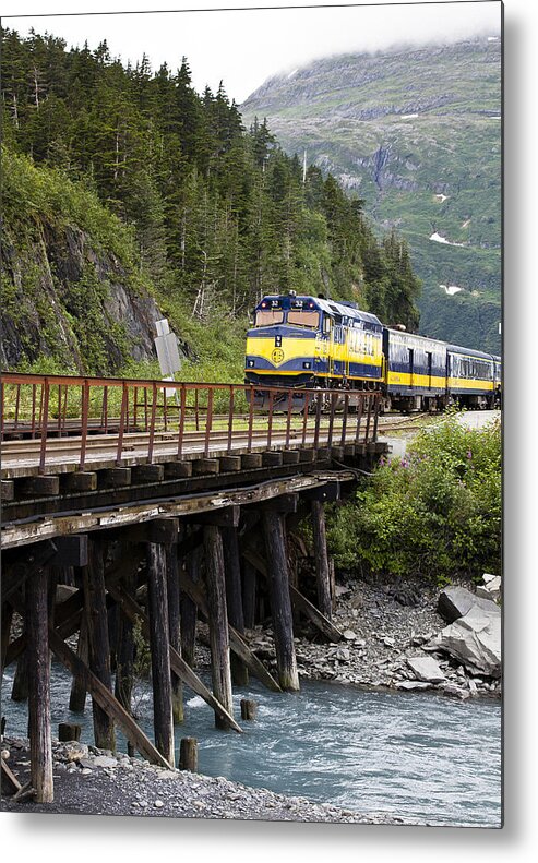 Alaska Metal Print featuring the photograph Alaska Railroad by Kyle Lavey
