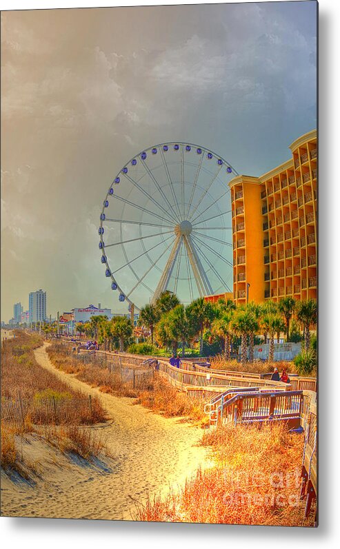 Beach Metal Print featuring the photograph Downtown Myrtle Beach #2 by Kathy Baccari