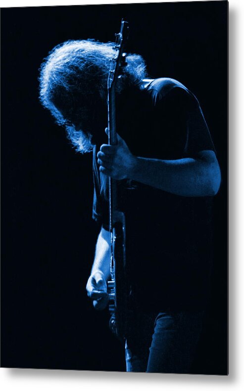 Jerry Garcia Metal Print featuring the photograph Jerry Blue Sillow by Ben Upham