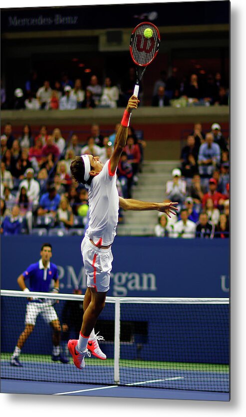 Tennis Metal Print featuring the photograph 2015 U.s. Open - Day 14 by Al Bello