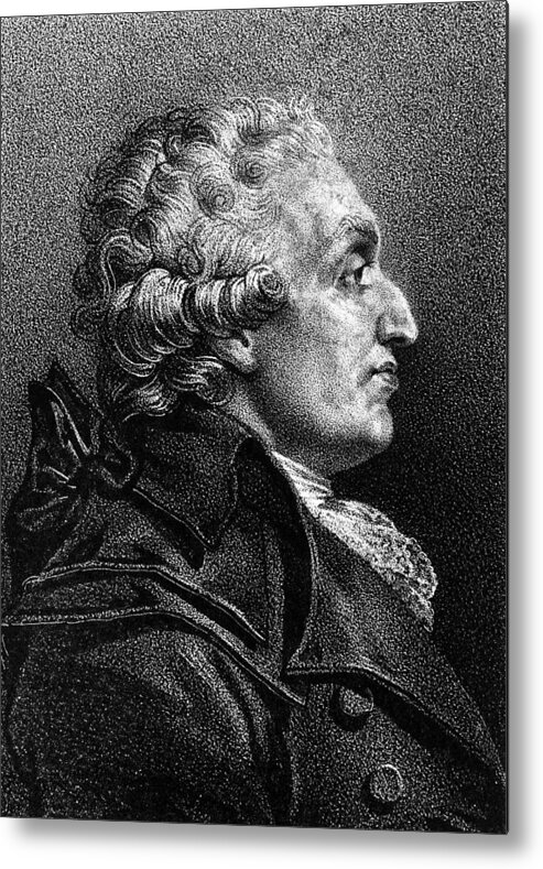 18th Century Metal Print featuring the drawing Marquis De Condorcet #3 by Granger