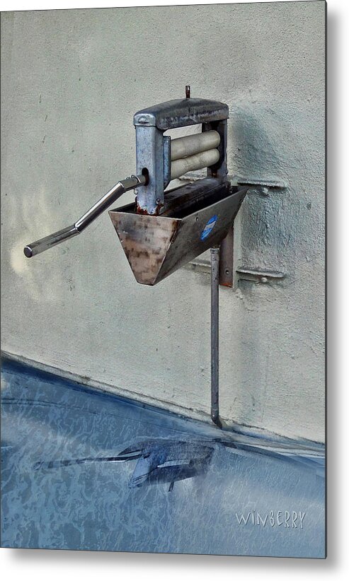Car Wash Metal Print featuring the digital art About To Go Through The Ringer by Bob Winberry
