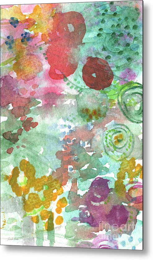 Flowers Metal Print featuring the painting Abstract Garden by Linda Woods