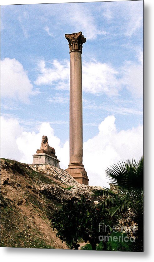 Sphinx Metal Print featuring the photograph Alexandrian Ruins by Cassandra Buckley